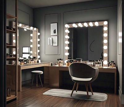 Unisex makeup room